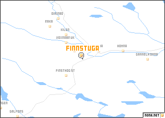 map of Finnstuga