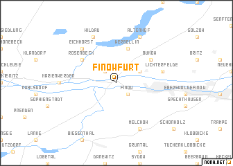 map of Finowfurt