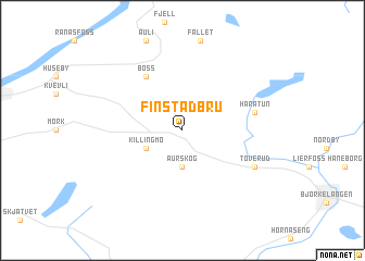 map of Finstadbru