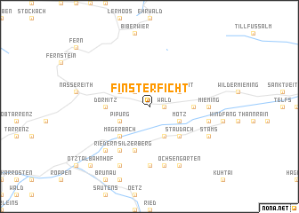 map of Finsterficht