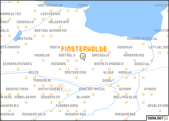 map of Finsterwolde