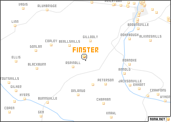 map of Finster