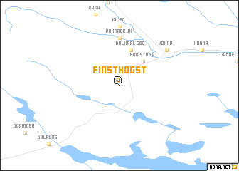 map of Finsthögst