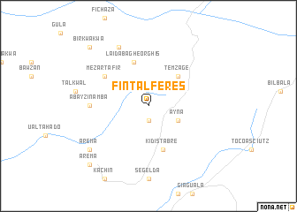 map of Fintʼal Feres