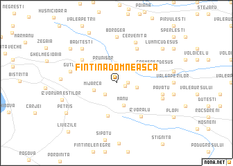 map of Fîntîna Domnească