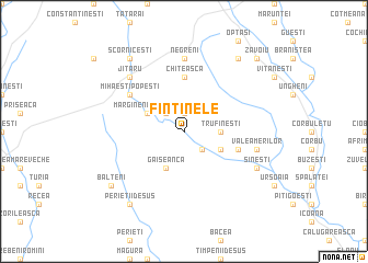 map of Fîntînele