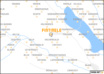 map of Fîntînele