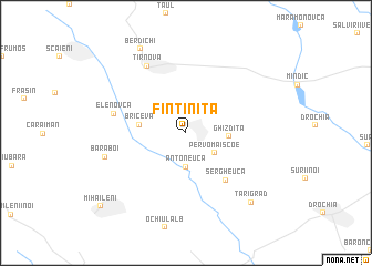 map of Fîntîniţa