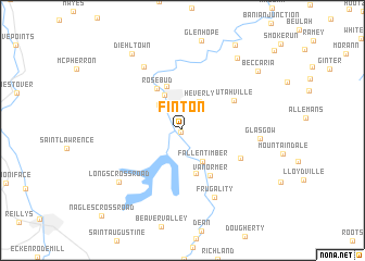 map of Finton