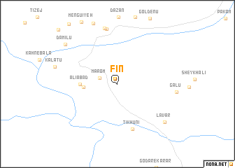 map of Fīn