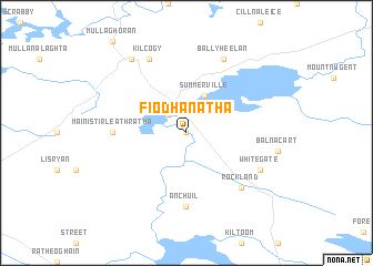 map of Fiodh an Átha