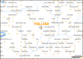 map of Fiolleda