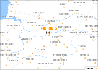 map of Fionnúig