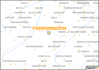 map of Fiorano Modenese