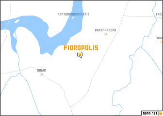 map of Fiorópolis