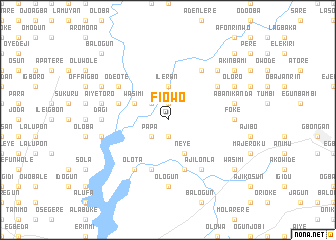 map of Fiowo