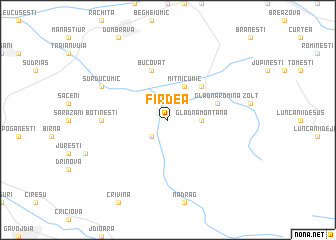 map of Fîrdea