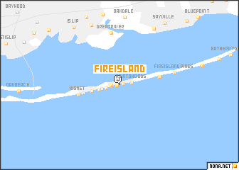 map of Fire Island