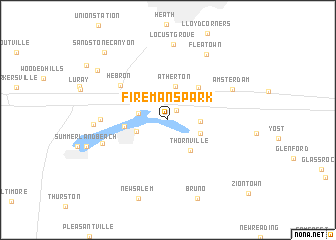 map of Firemans Park