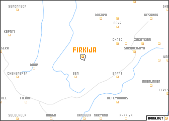 map of Firkʼija