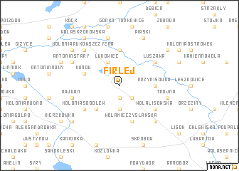 map of Firlej