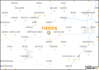 map of Firminiş