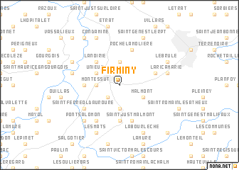 map of Firminy