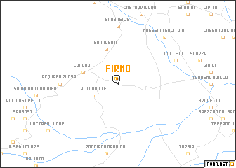 map of Firmo