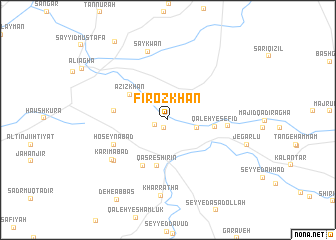 map of Fīrōz Khān