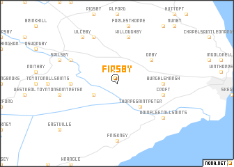 map of Firsby