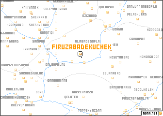 map of Fīrūzābād-e Kūchek