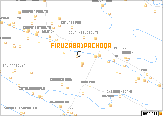 map of Fīrūzābād Pāchoqā