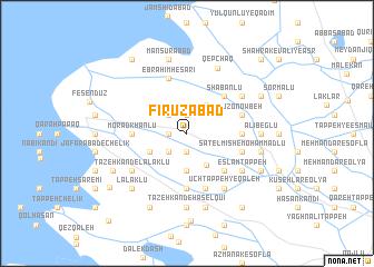 map of Fīrūzābād