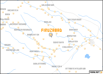 map of Fīrūzābād