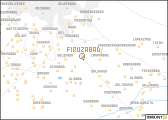 map of Fīrūzābād