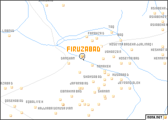 map of Fīrūzābād