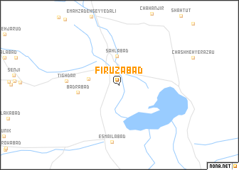 map of Fīrūzābād