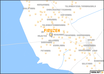 map of Fīrūzeh