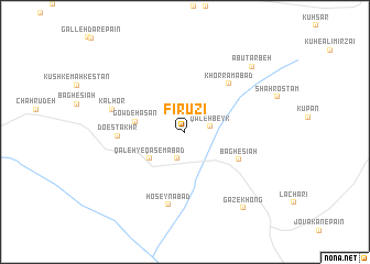 map of Fīrūzī