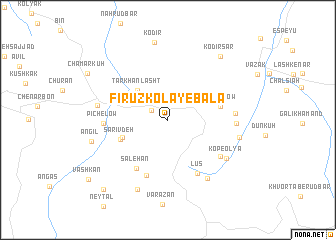 map of Fīrūz Kolā-ye Bālā