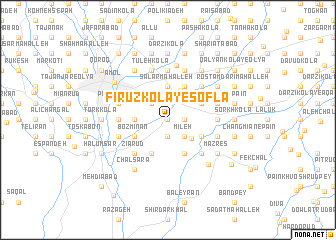 map of Fīrūz Kolā-ye Soflá