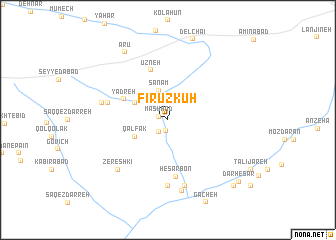 map of Fīrūz Kūh