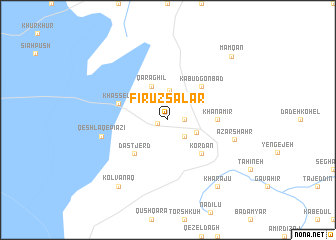 map of Fīrūz Sālār