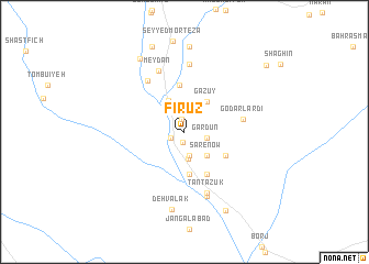 map of Fīrūz