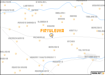map of Firyulëvka
