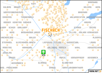 map of Fischach