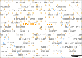 map of Fischbach-Oberraden