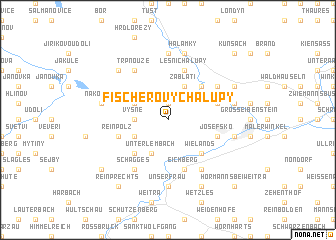 map of Fischerový Chalupy