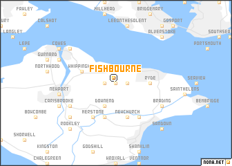 map of Fishbourne