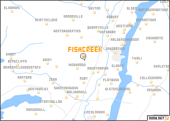 map of Fish Creek